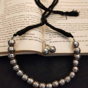 German Silver Oxidised Necklace Set