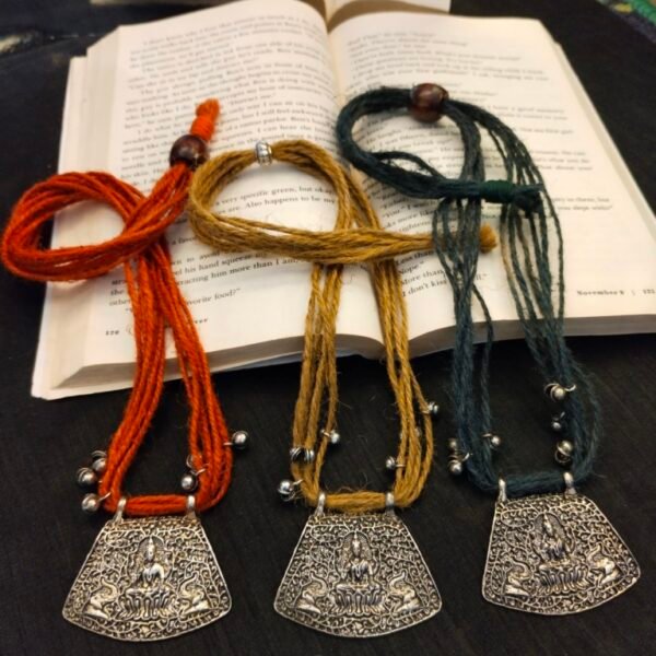 German Silver Oxidised Necklace Set - Image 4