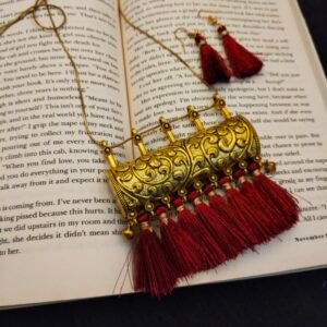 German Silver Oxidised Necklace Set