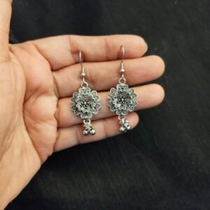 German Silver Oxidised Necklace Set