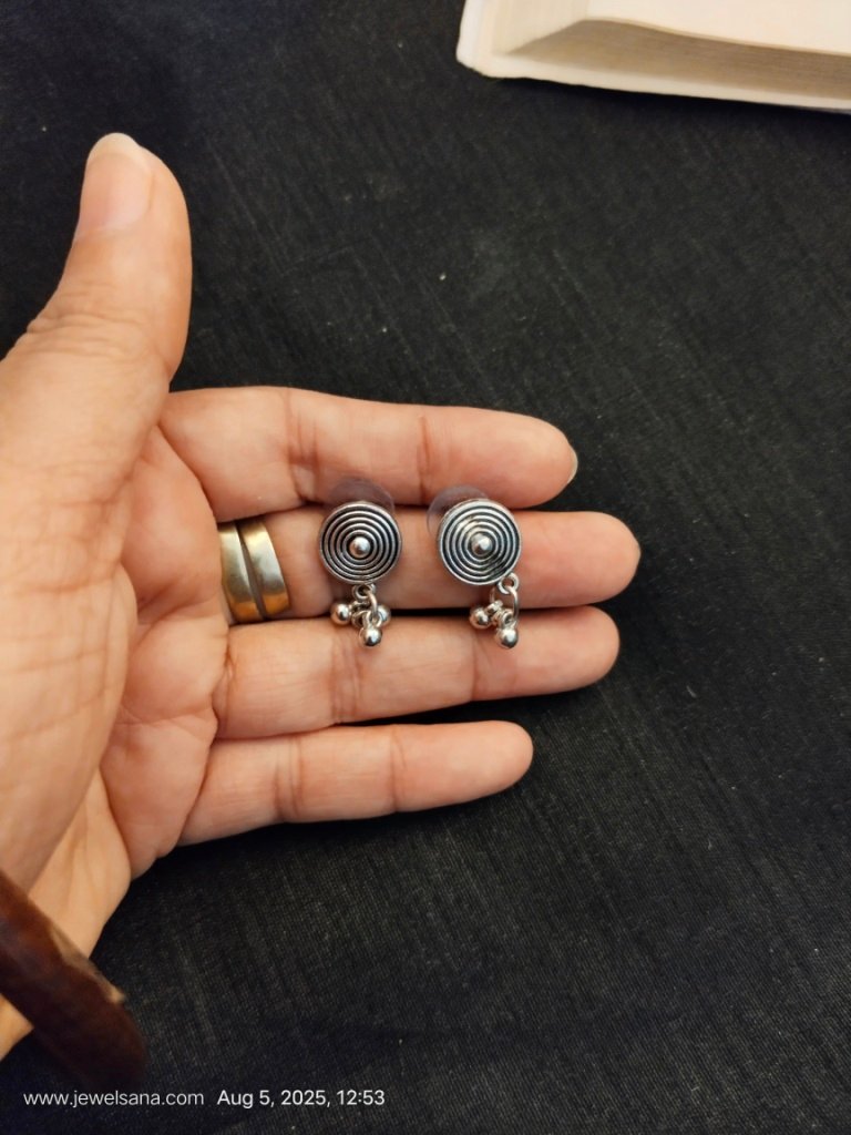 German Silver Oxidised Necklace Set - Image 2