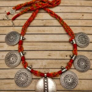 German Silver Oxidised Choker Necklace