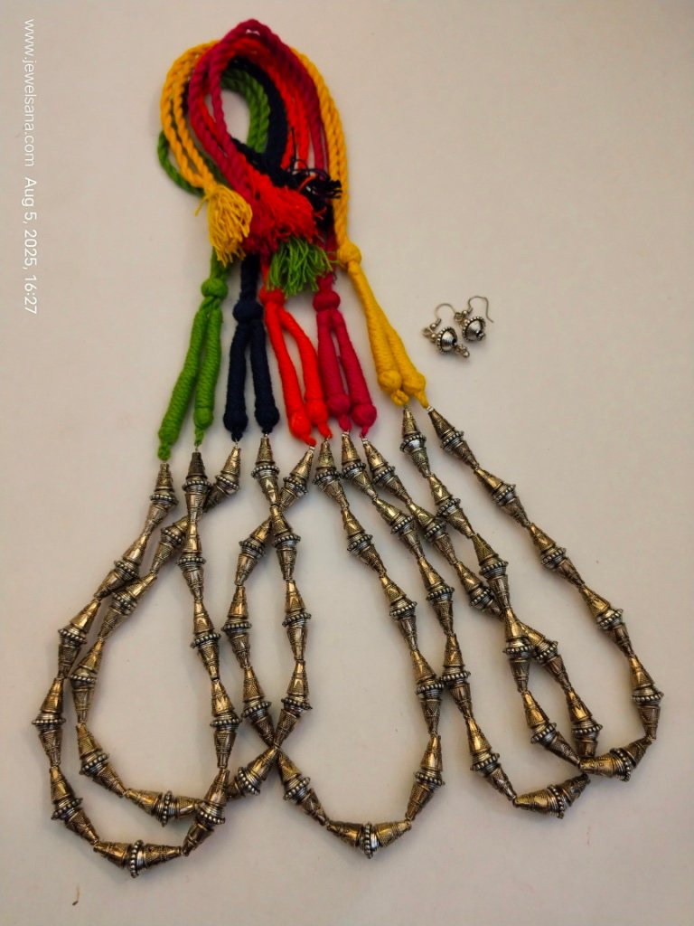 German Silver Oxidised Necklace Set - Image 3